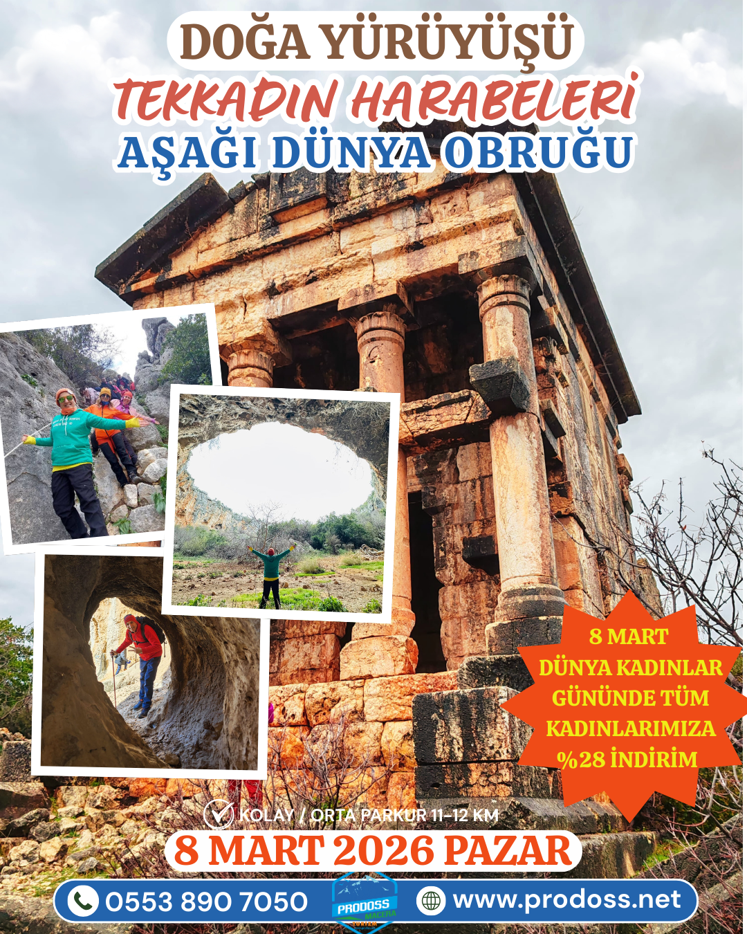 TEKKADIN HARABELERİ - AŞAĞI DÜNYA OBRUĞU - MEZGİT KALE Doğa Yürüyüşü