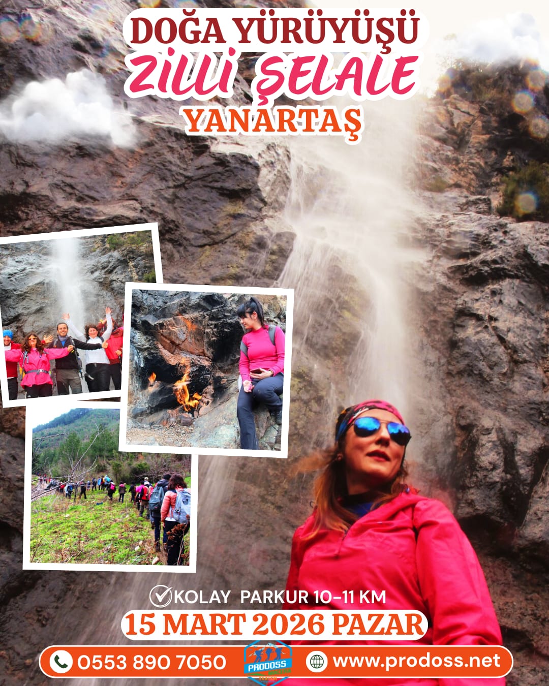 ZİLLİ ŞELALE & YANARTAŞ Doğa Yürüyüşü