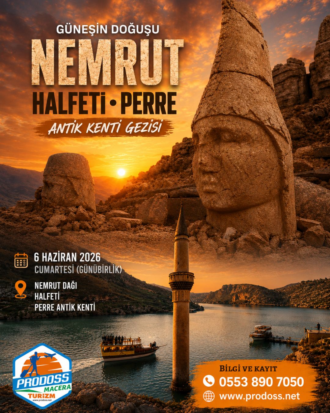 NEMRUT GÜNEŞİN DOĞUŞU & HALFETİ & PERRE ANTİK KENTİ Gezisi