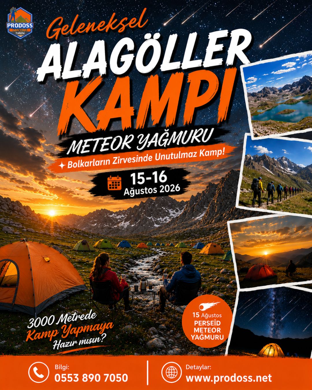 Geleneksel ALAGÖLLER KAMPI ve METEOR Yağmuru