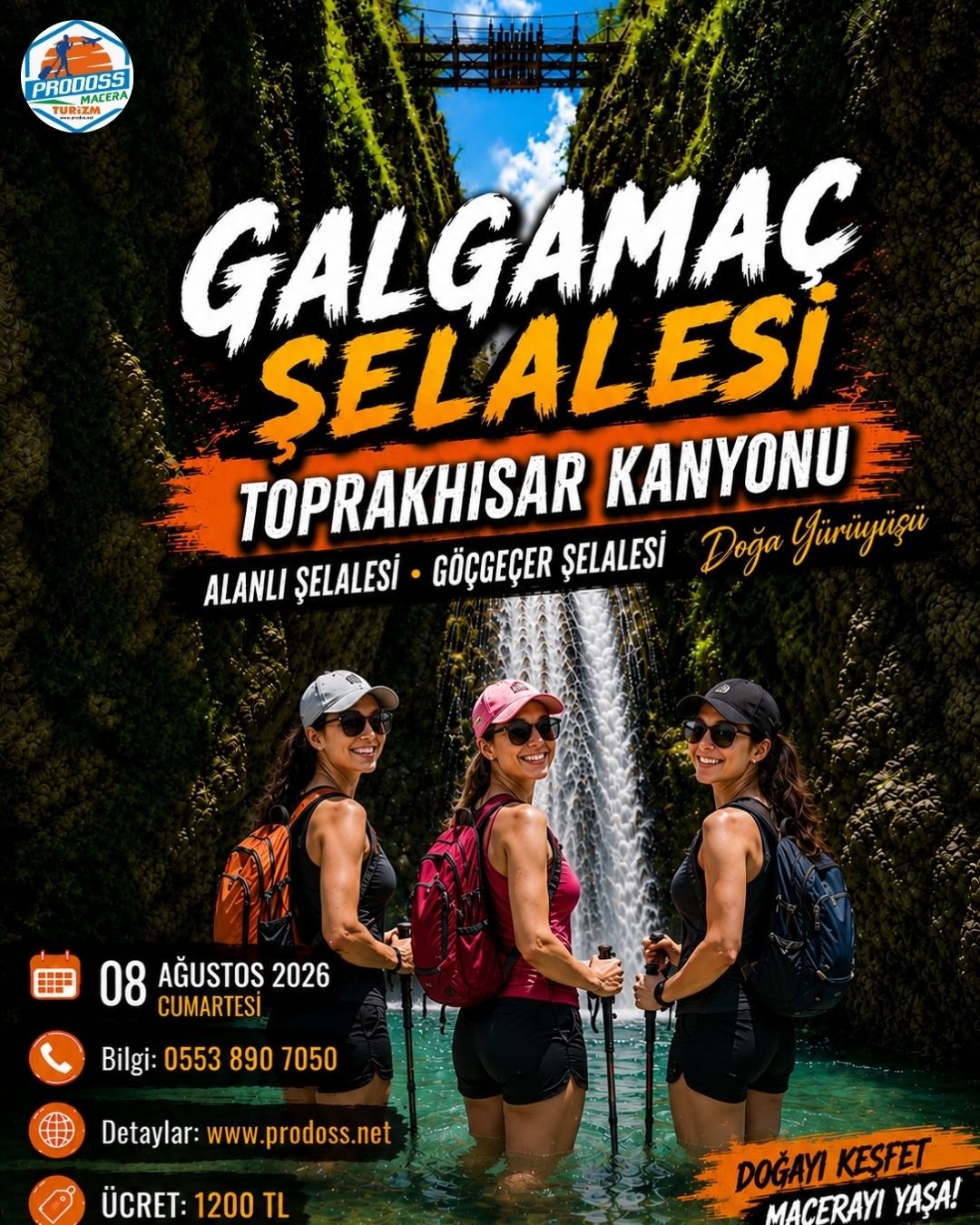 GALGAMAÇ ŞELALESİ Yüzme Şenliği ve TOPRAKHİSAR KANYONU Doğa Yürüyüşü