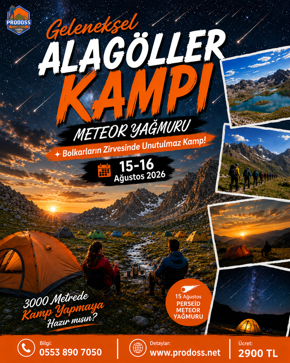 Geleneksel ALAGÖLLER KAMPI ve METEOR Yağmuru
